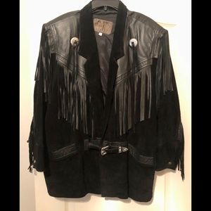 Black Leather & Suede Jacket